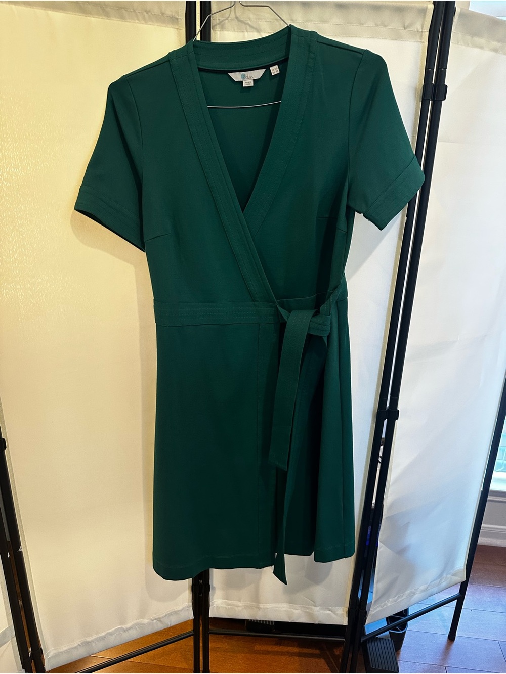 Boden Emerald Green Wrap Mini Dress